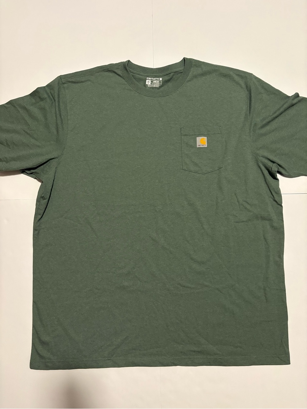 Carhartt Green Pocket Tee Loose Fit 3XL Tall